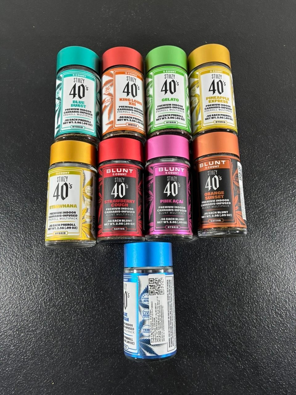 STIIIZY 40’s Infused 5-Pack (2.5G)