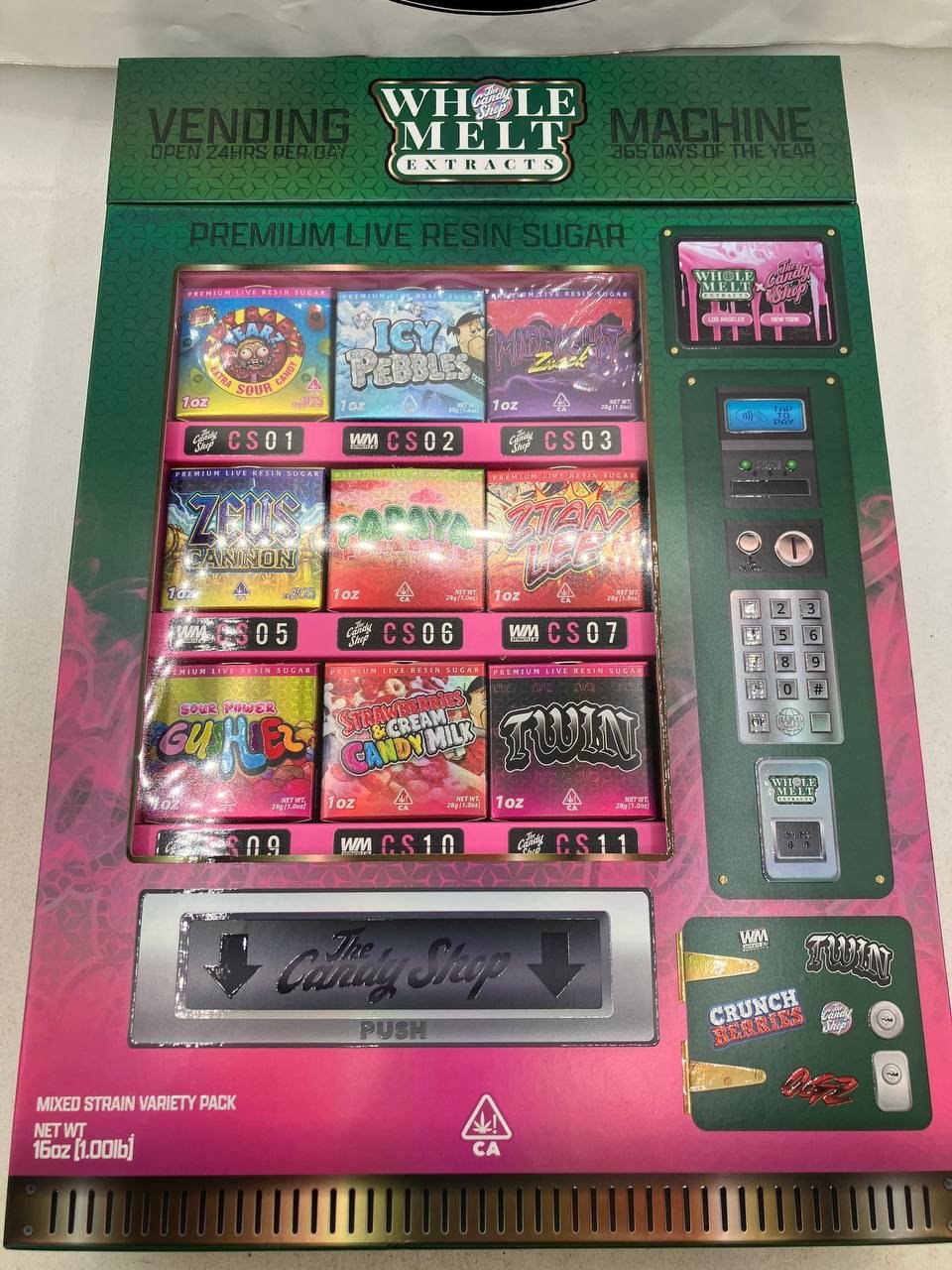 Authentic Whole Melts Live Resin Sugar
Vending Machine Edition
$1250 - P
$675 - HP
$400 - QP
$125 - Zip
Flavors
- Cry Baby Tearz
- Zeus Cannon
- Sour Power Gushiez
- OGZ
- Icy Pebbles
- Papaya Paradize
- Strawberries & Cream Candy Milk
- Zoinks
- Midnight Znack
- Ztan Lee
- Twin
- Peach Cobblerz
- Candy Banger #13
- Red Taffi
- Mojitoz
Shipping and money transfer is included in price.